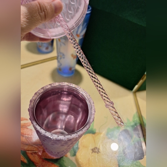 Starbucks Gel Pearl Pink Chainlink Venti Tumbler 16oz - Picture 2 of 12